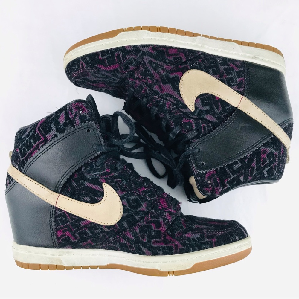 Nike Sky High Dunks High Top Wedge Sneakers Woemns sz 7.5